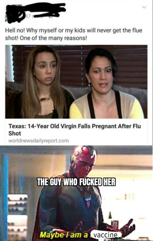 Injected with fluids, but not vaccine - meme