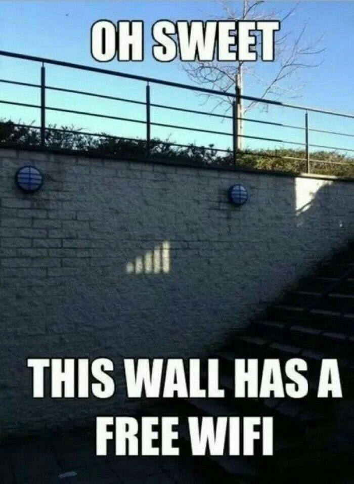 This wall is better than my house - meme