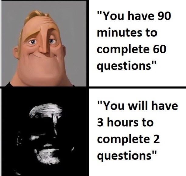 when exam season comes hard - meme
