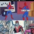 chest day again! yes!!
