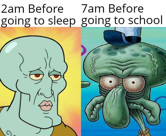 Before school - meme