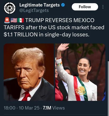 Mexico tariff reversal meme news