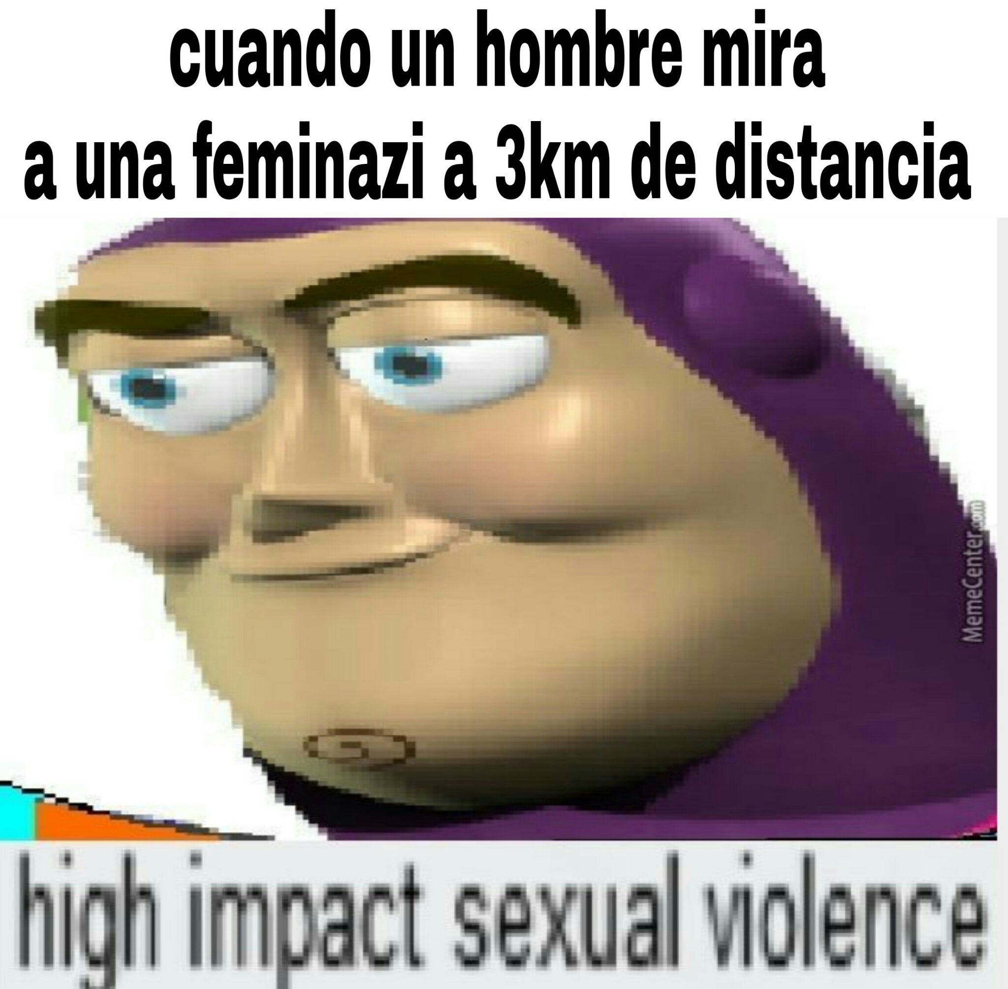Alto impacto de violencia - meme