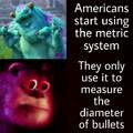 Americans start using the metric system