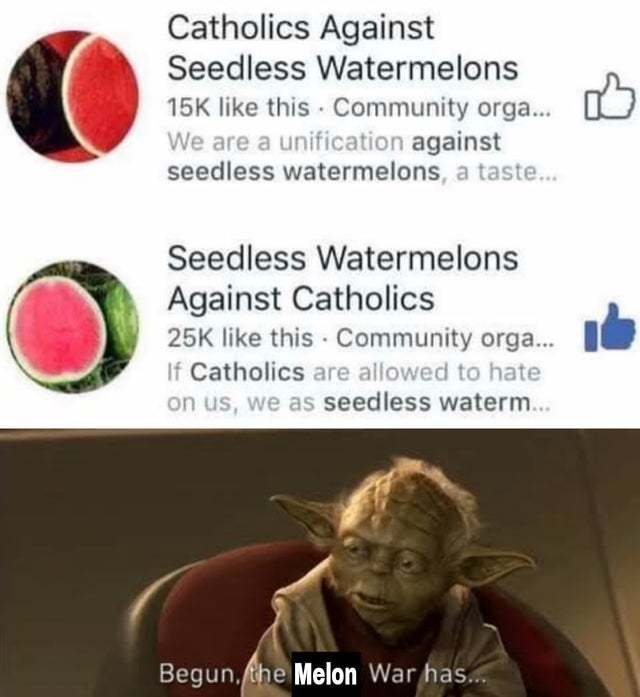 Melon war - meme