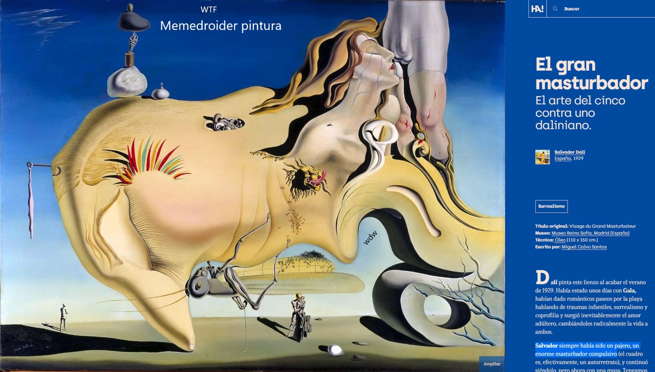 Alto P4jero el Salvador Dalí - meme