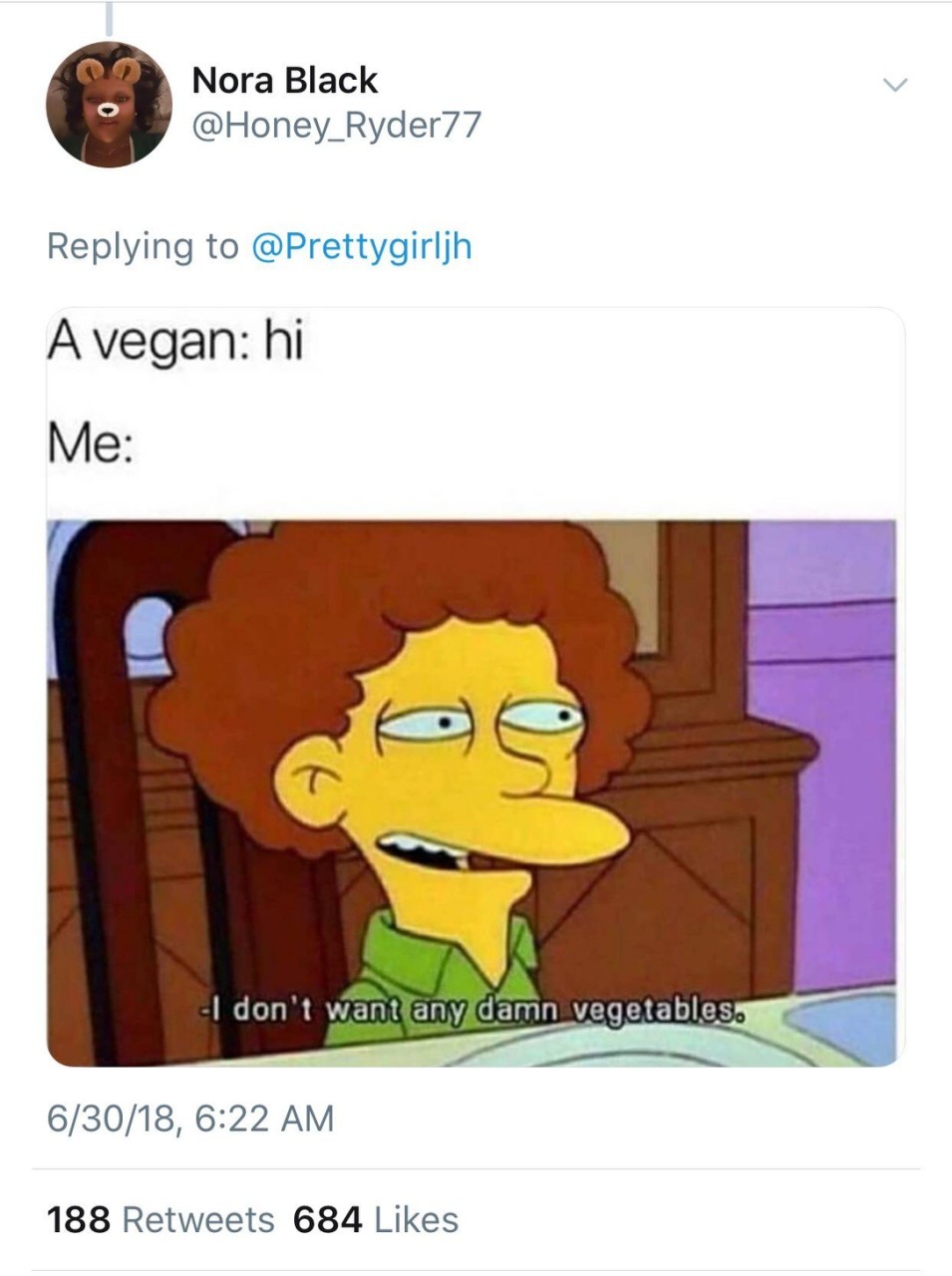Damn vegans - meme