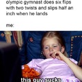 Olympic gymnast does six flips with two twists, still sucks!