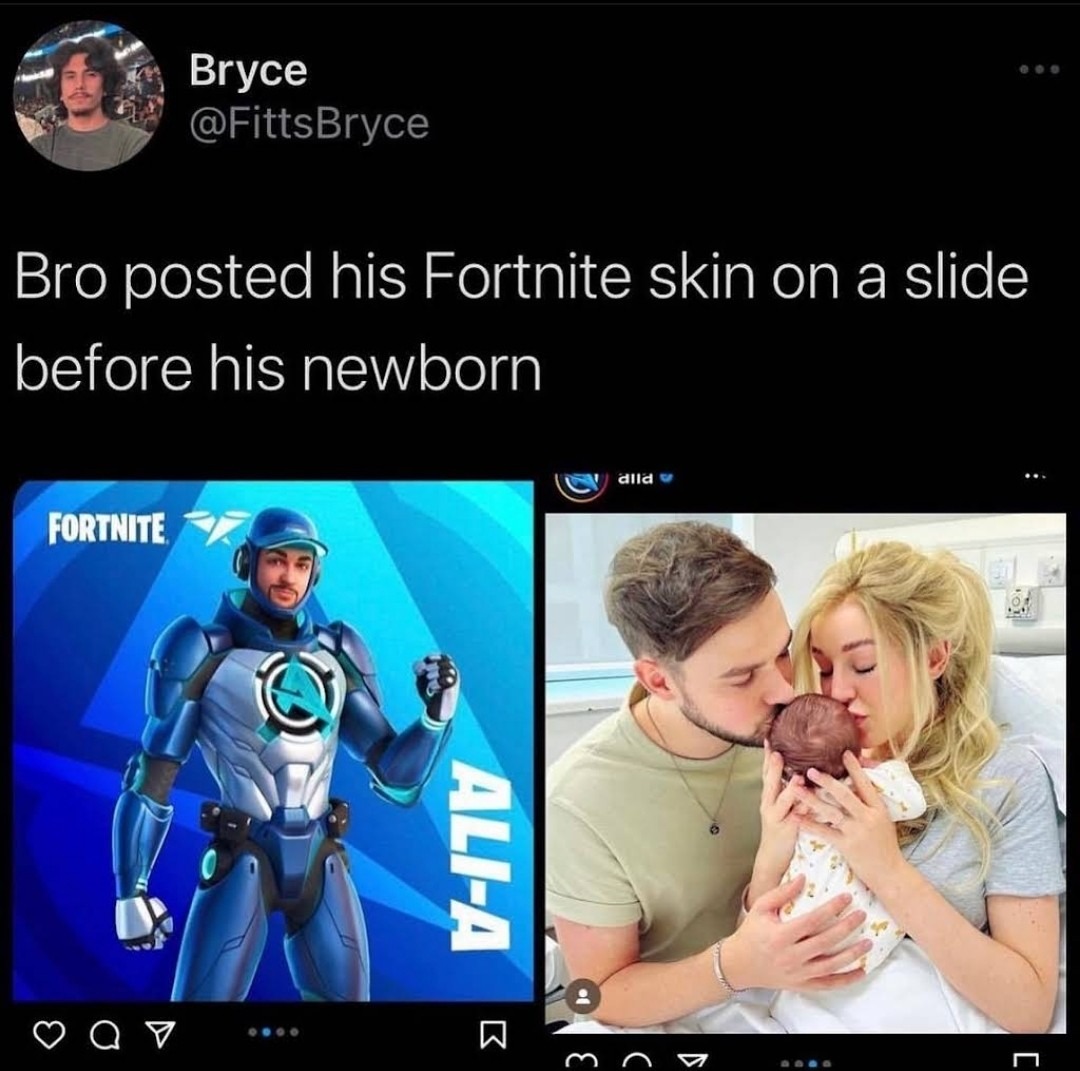 fortnite skin > literal newborns - meme