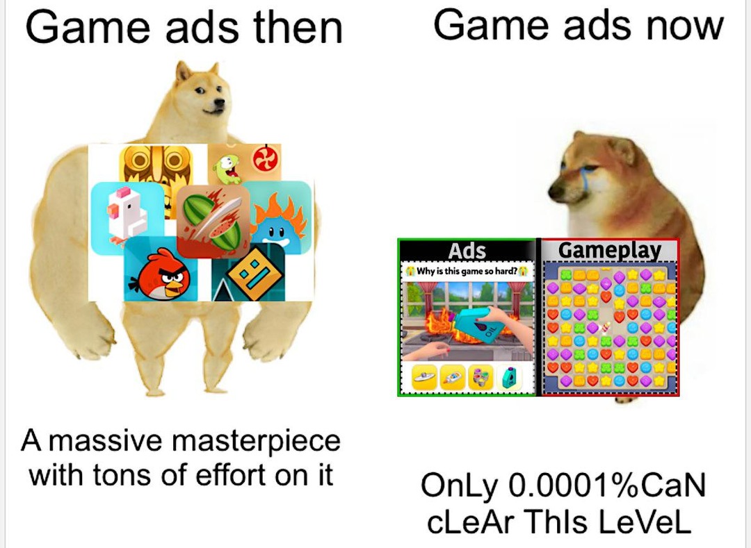 Game ads - meme