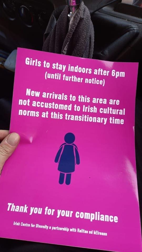 Actual flyers distributed in Ireland - meme