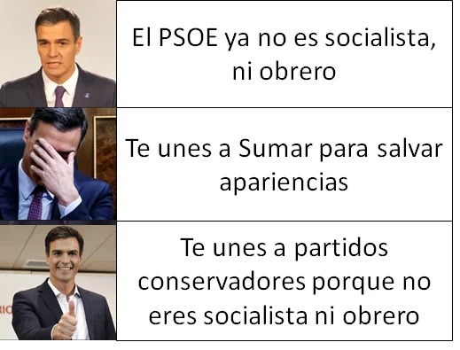 Meme del PSOE de Pedro