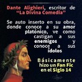 Dante Alighieri haciendo la Divina Comedia