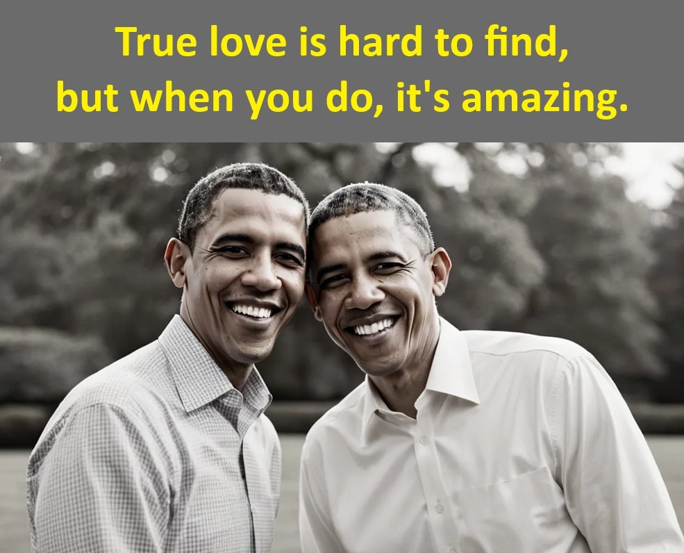 As Olivia Neutron Bomb sang (sort of), I love me, I honestly love me - meme