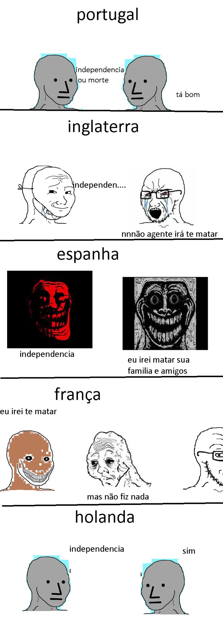 já perceberam que as rebeliões nesses paises foram violentas - meme