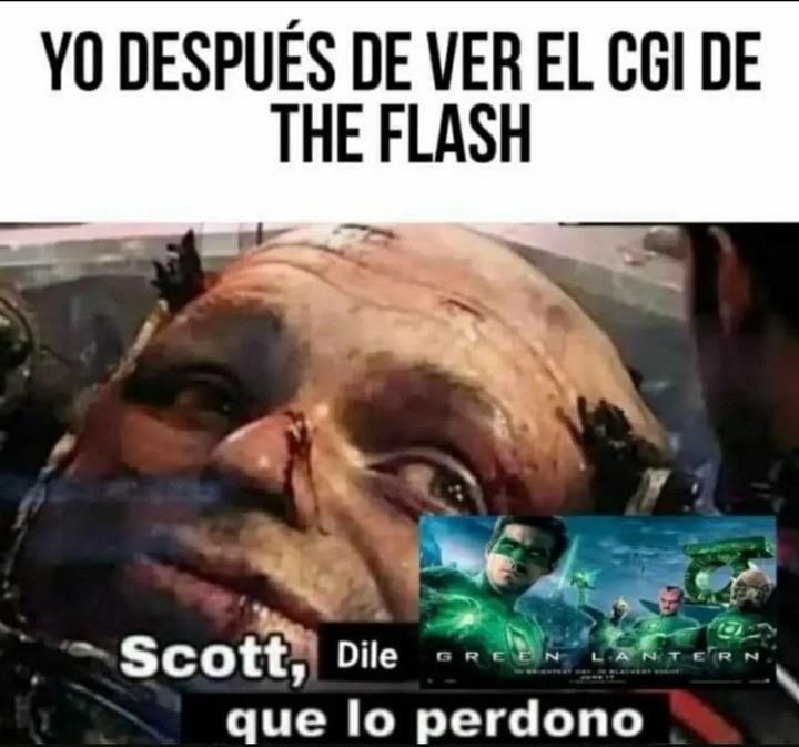 The Flash tiene un CGI bastante malo - meme