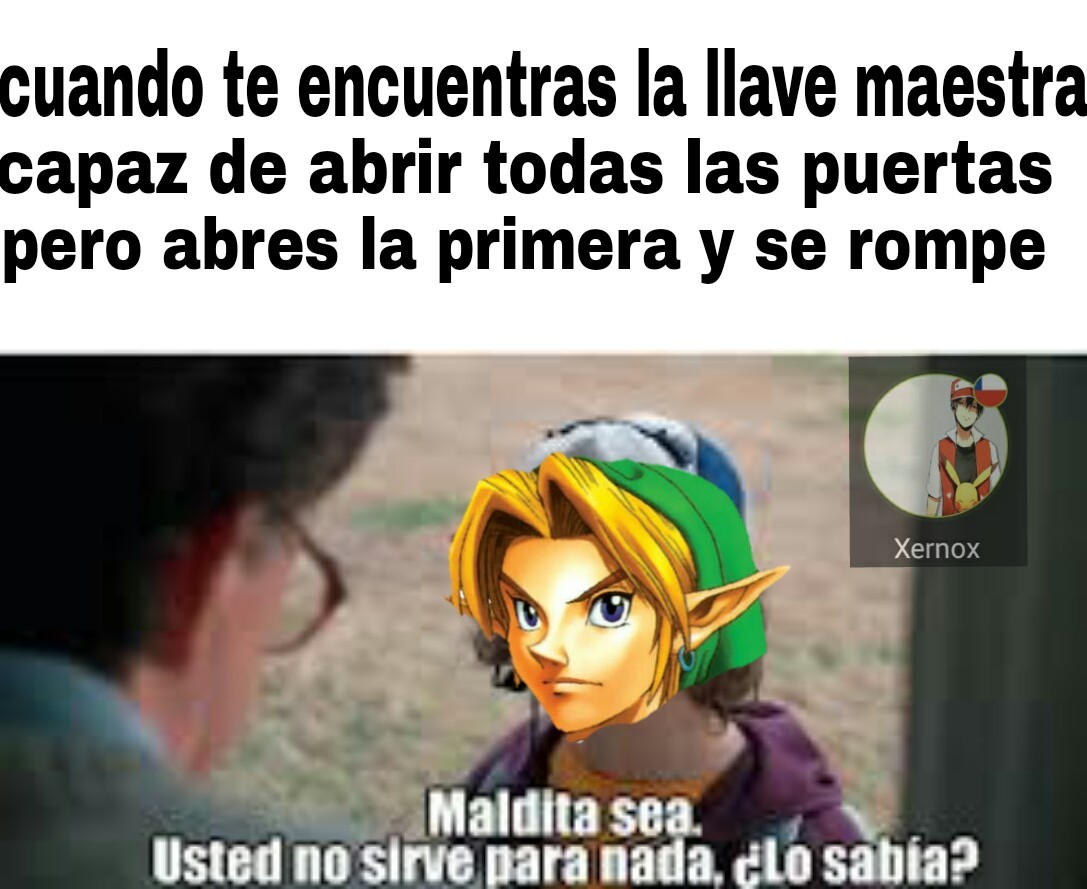 Zelda verde - meme