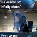 Loki had the mind and space stones in the first Avengers.