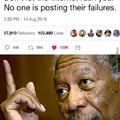 Posting their failure ?