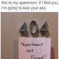 404 apartment not found
