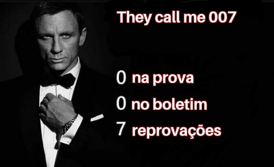 Me chame de 007 - meme
