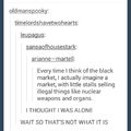 black market.
