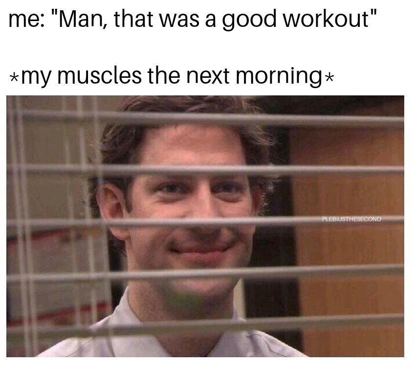 After a workout - meme