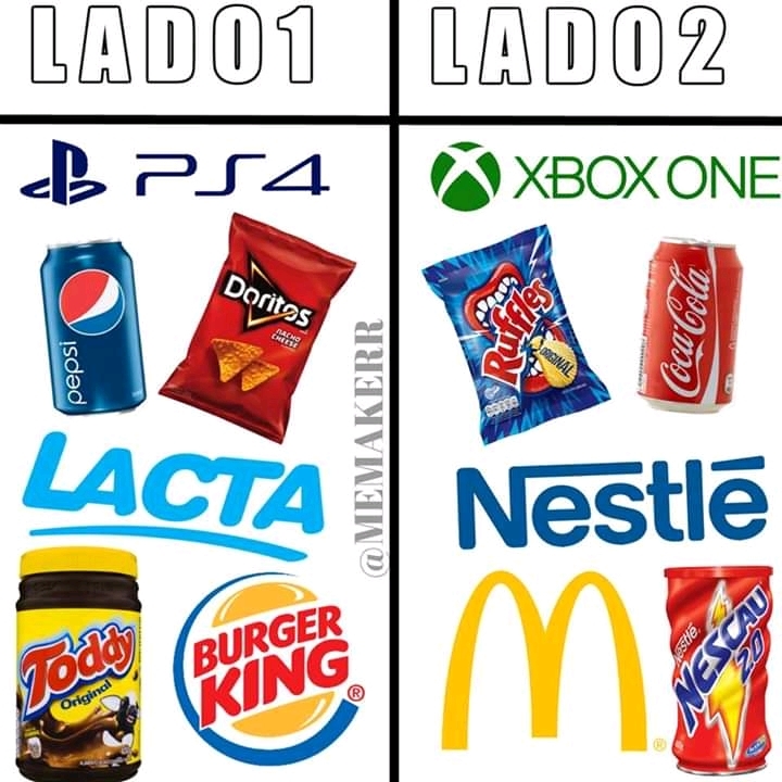 Eai escolhe qual lado? - meme