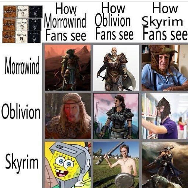 Oblivion is the best - meme
