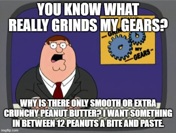 Peanut butter facts - meme