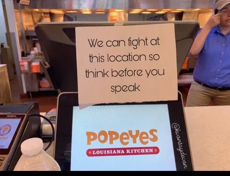 We can fight at this location - meme