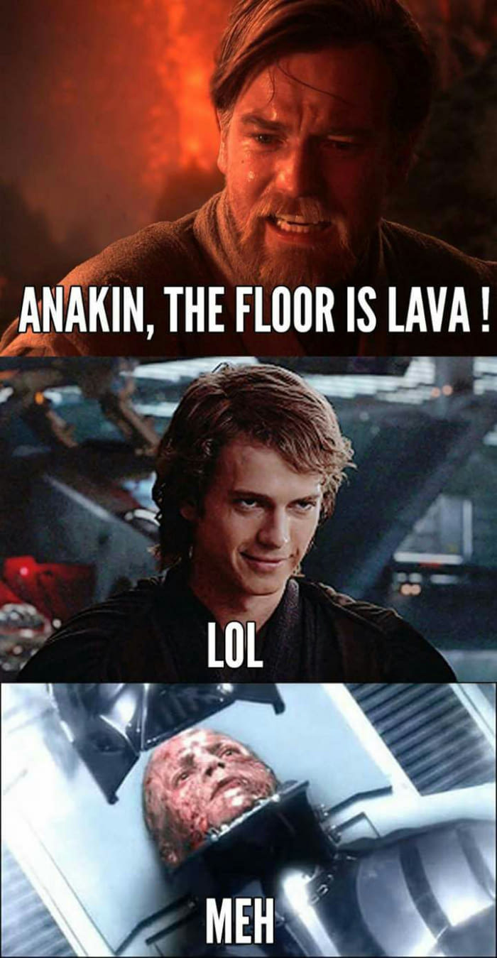The floor is lava! - meme