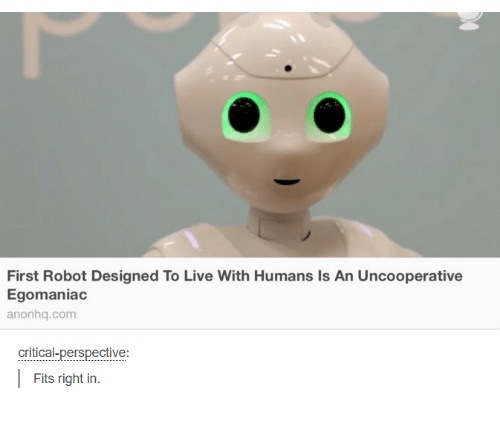 Cute selfish robot - meme