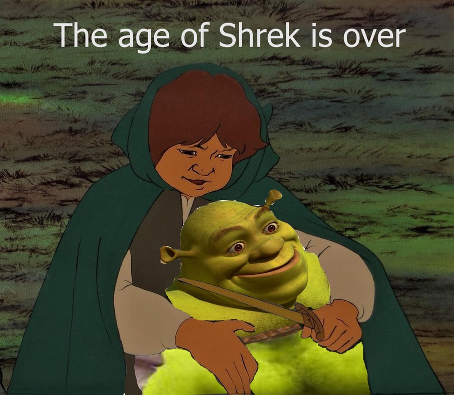 The age of Shrek is Oggreeee - meme