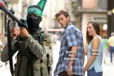 Queers for Palestine meme