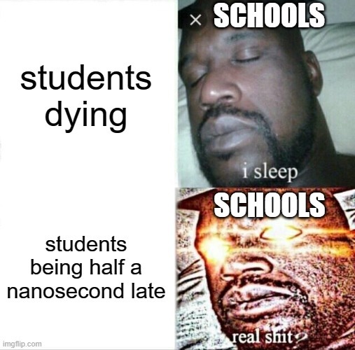 teachers/schools in a nutshell - meme