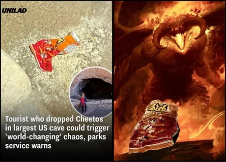 World changing chaos - meme