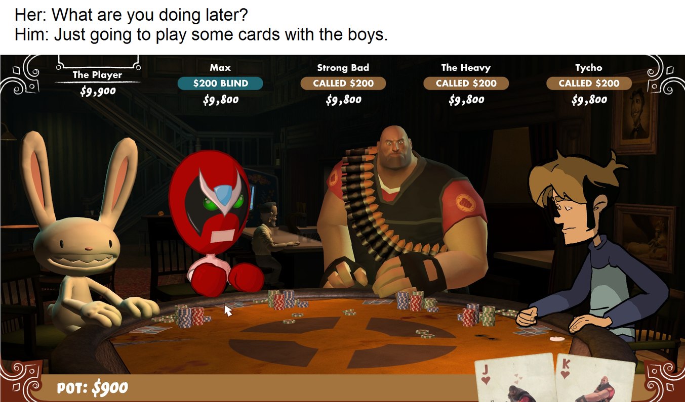 Poker Night at the Inventory - meme