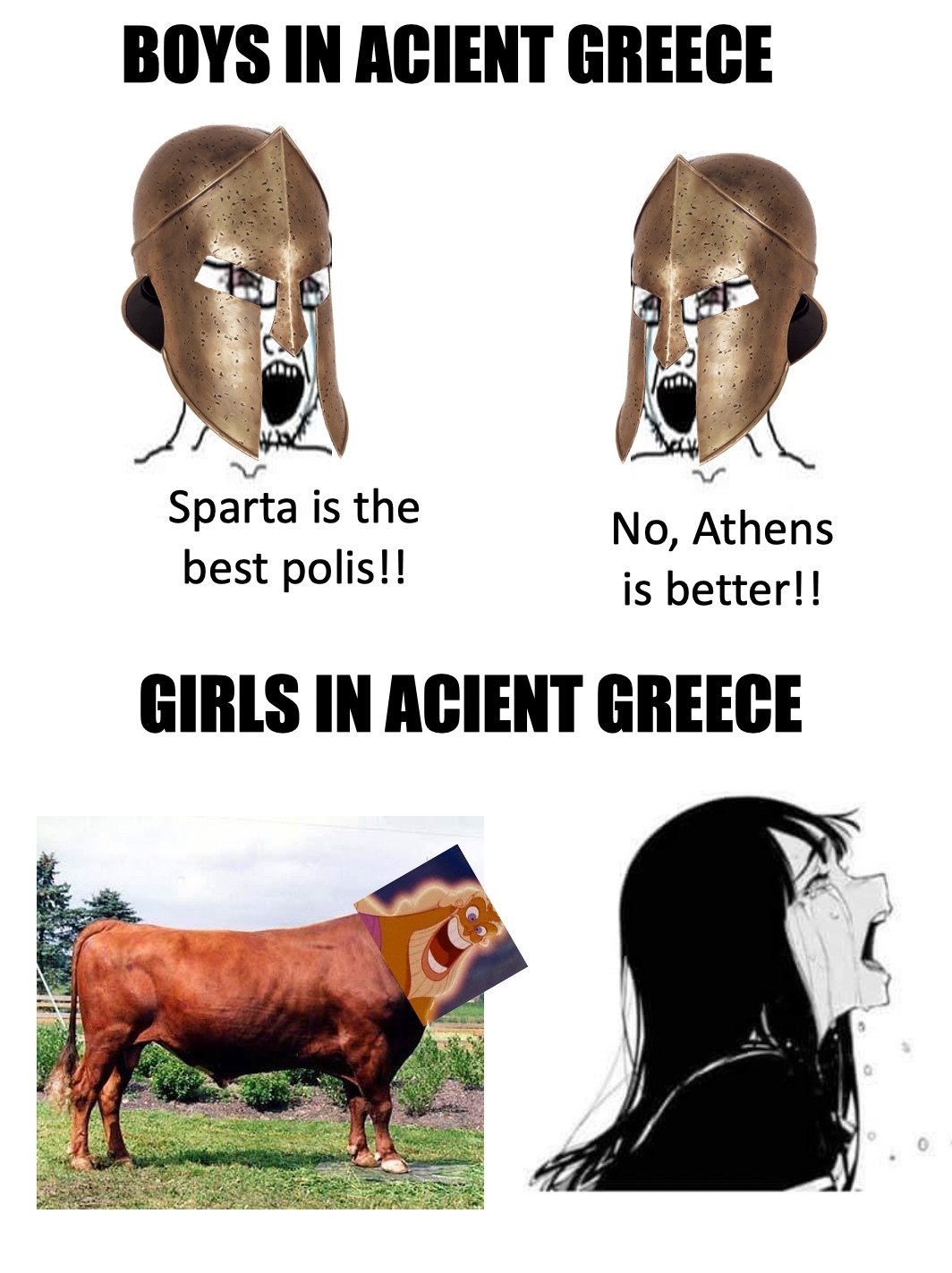 alex jones said ancient greeks got breeded out of existence by ottomans - meme