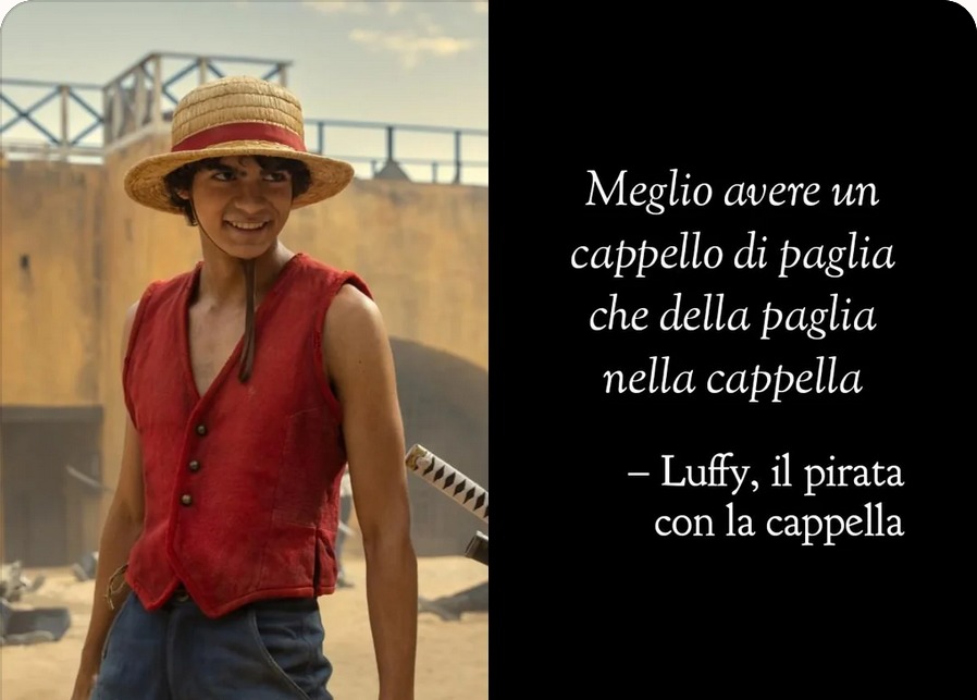 Luffy, il pirata col cappello - meme