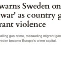 Sweden on brink of civil war