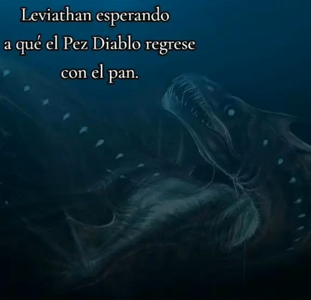 Pobre leviathan se quedó sin pan y sin amigo - meme