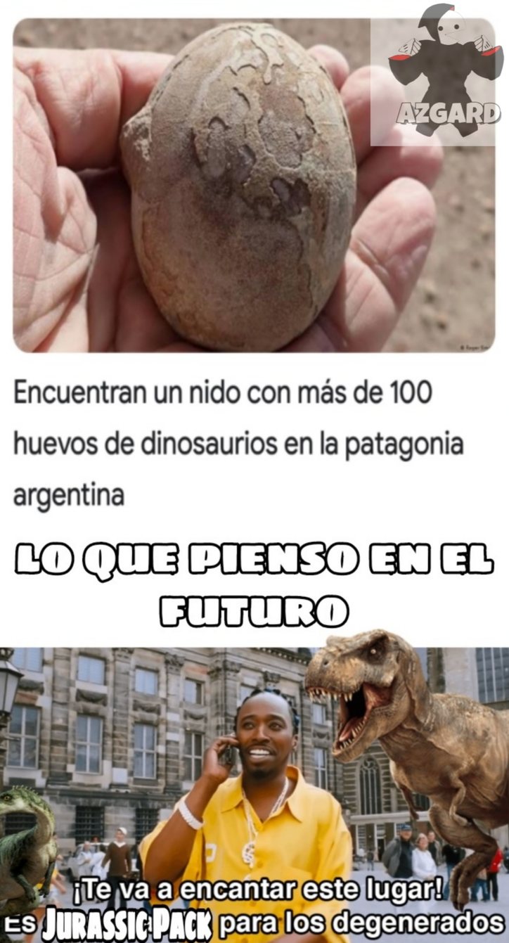 Se imaginan un mundo con dinosaurios? XDDD - meme