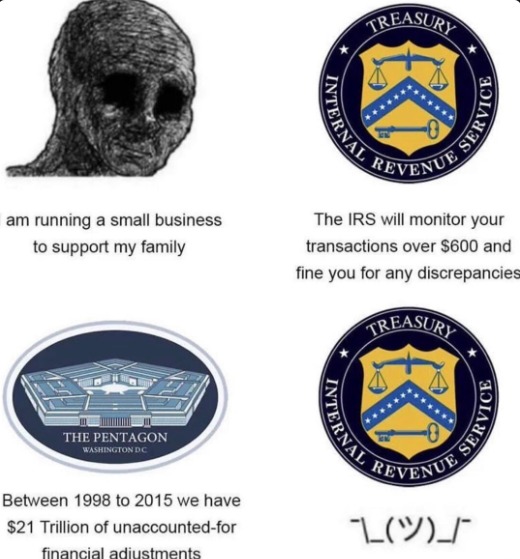 Seems like they always lose money right before a conflict - meme
