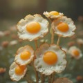 Fried eggs flower
