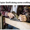 Taylor Swift crafting