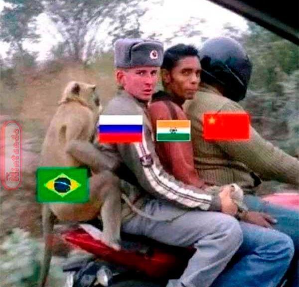 Bostil achando que é alguma coisa nos BRICS - meme