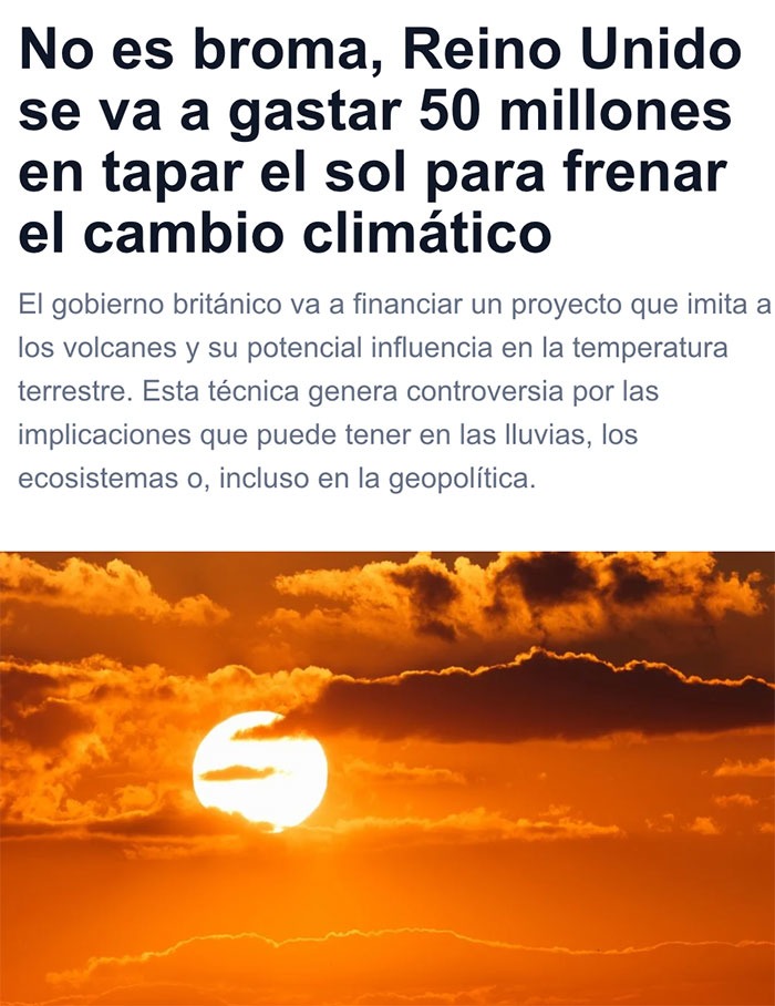 UK gastando 50 millones pa' tapar el sol como si fuera cortina - meme