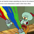 jealous student uses paint attack!