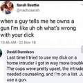 dont be a sex offender.  Just yell CASTLE DOCTRINE and shoot